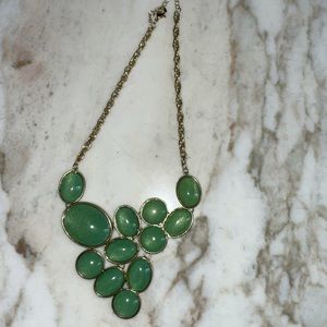 costume Jade and gold neck pendant
